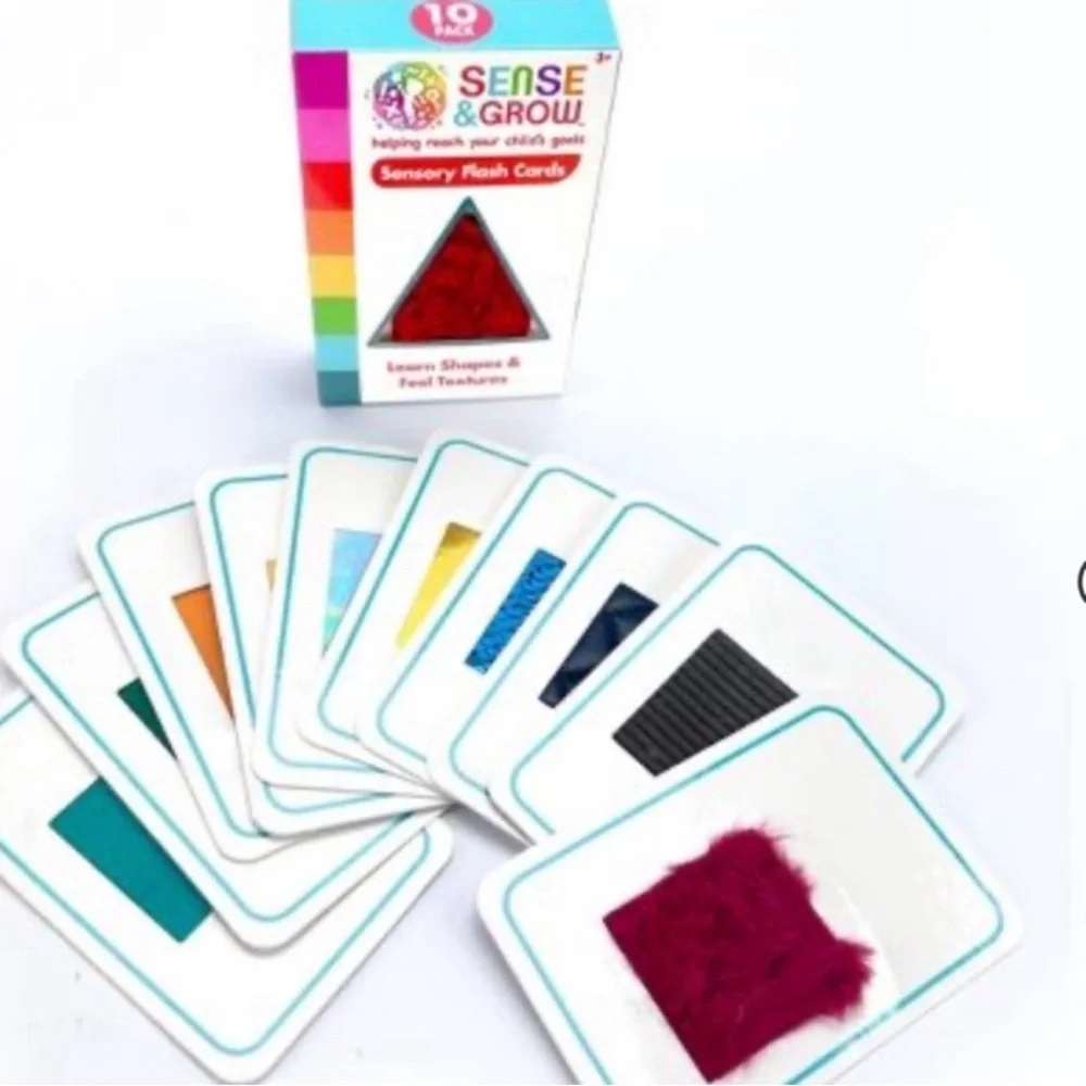 3 for $15 SALE Target Sensory Flash Cards, 10 Shapes & Feel Texture Cards